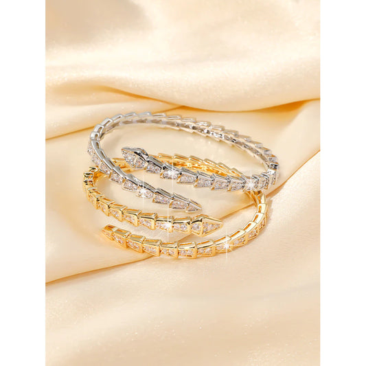 Pulseira Dourada Serpente Virginia