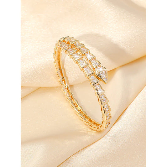 Pulseira Dourada Serpente Virginia