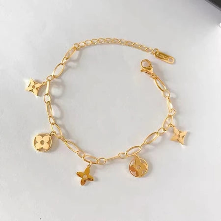 Pulseira Luxo Folheada a Ouro 18k